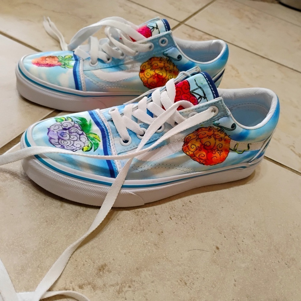 NWT VANS One Piece x Old Skool Devil Fruit Sneakers Size 5.5 W and 4 M